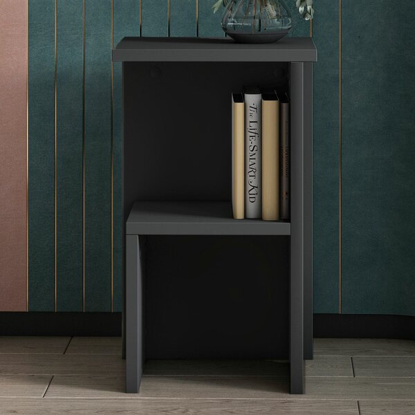 Hanah Home Nightstand Anthracite Roisin - Anthracite