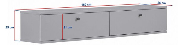 Hanah Home TV állvány Atlantic Pine Ligne 160 - Atlantic Pine