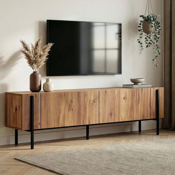 Hanah Home TV állvány Atlantic Pine Black Nexus - Atlantic Pine, Fekete