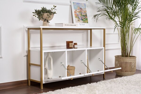 Hanah Home Console White Gold Solace - fehér, arany