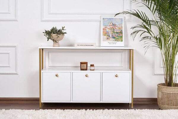 Hanah Home Console White Gold Solace - fehér, arany