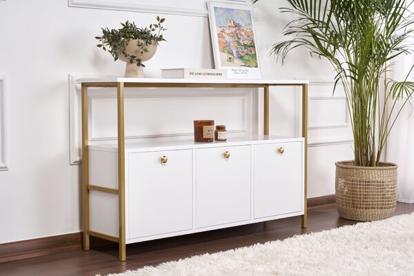 Hanah Home Console White Gold Solace - fehér, arany