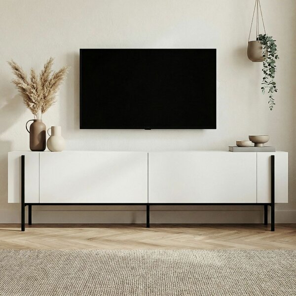 Hanah Home TV állvány White Black Nexus - Fehér, Fekete