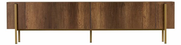Hanah Home TV állvány Barokk diófa arany Nexus - Barokk diófa, arany