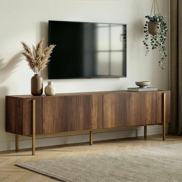 Hanah Home TV állvány Barokk diófa arany Nexus - Barokk diófa, arany