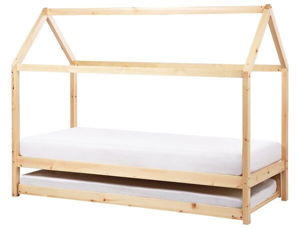 Kihúzható gyerekágy Fenyő CRILLON 90 x 200 cm Világosbarna
