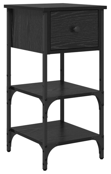 Éjjeliszekrény Fekete tölgy 33.5 x 36 x 70 cm Mérnöki fa