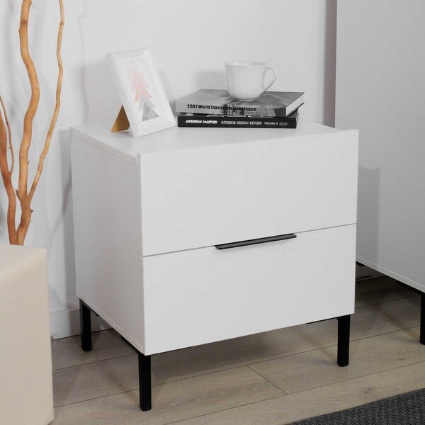 Hanah Home éjjeliszekrény, fehér, Kmd-1720-Dd-1