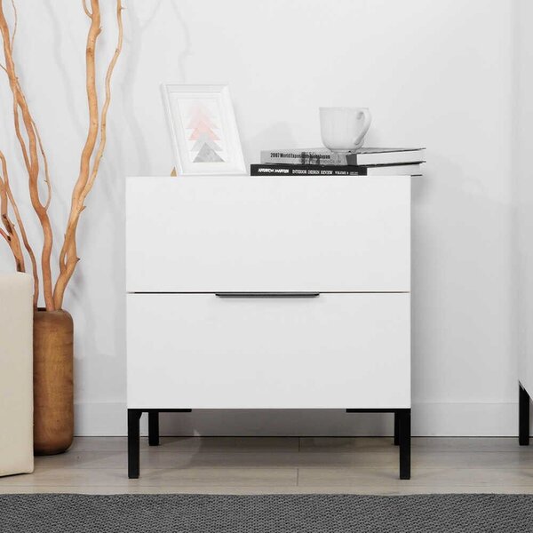 Hanah Home éjjeliszekrény, fehér, Kmd-1720-Dd-1