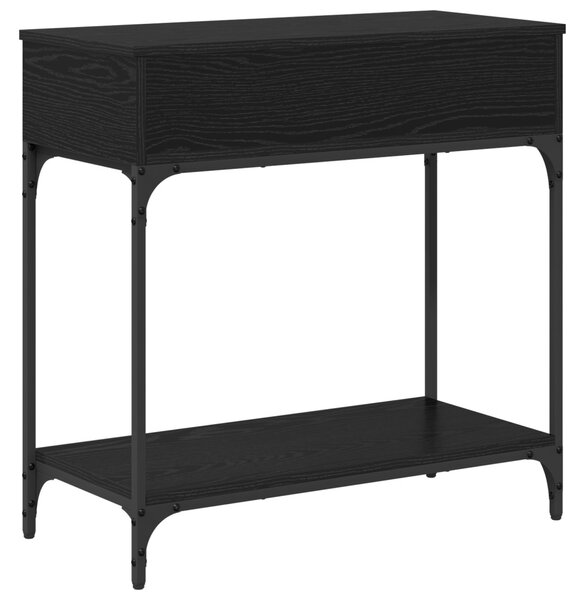 Konzolasztal Fekete tölgy 75x34.5x75 cm Mérnöki fa