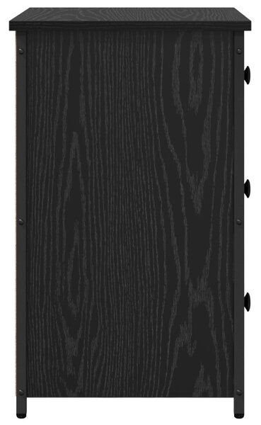 Éjjeliszekrény fiókkal 2 pcs Fekete tölgy 40 x 36 x 60 cm