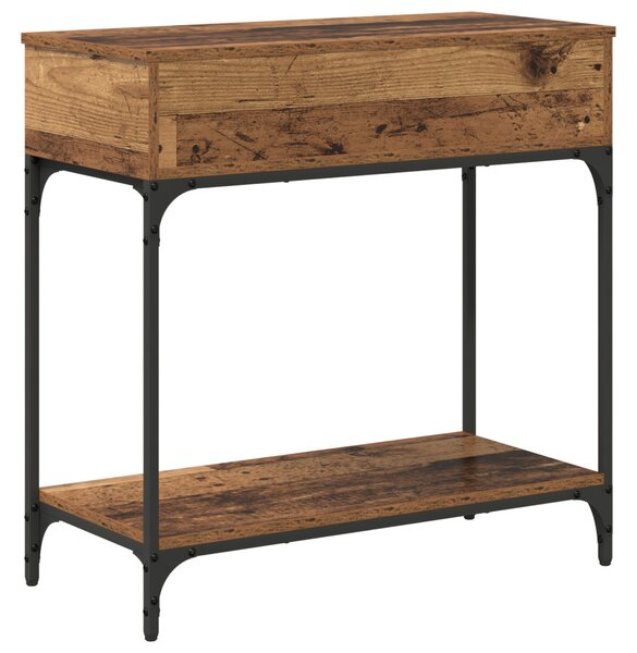Konzol asztal Régi fa 75x34.5x75 cm Műszaki fa