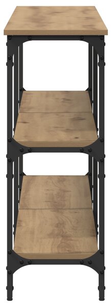 Konzol asztal Kézműves tölgy 200x29x75 cm Mérnökfa