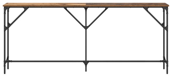 Konzolasztal Öreg fa 180 x 23 x 75 cm Műgyantás fa és fém