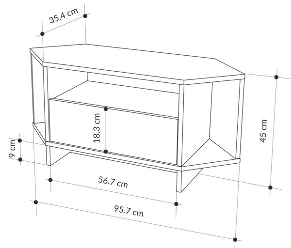 Hanah Home TV Stand Hitit Viva - Hitit