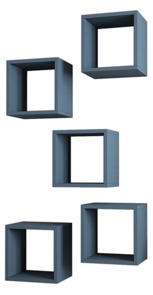 Hanah Home fali polc 'Blue Box' - kék
