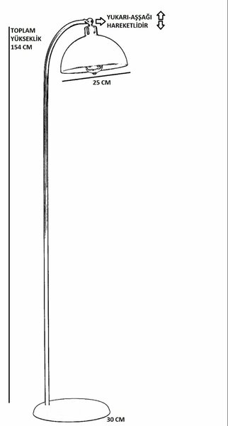 Opviq Floor Lamp Mustard 8916-4