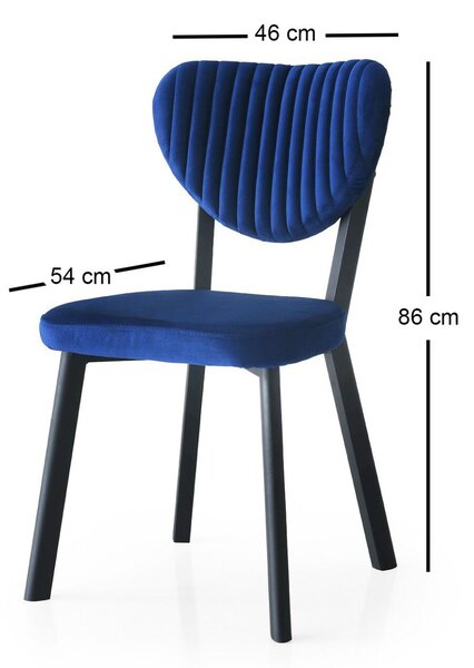 Hanah Home Szék szett (2 darab) Tengerészkék Beta - 837
