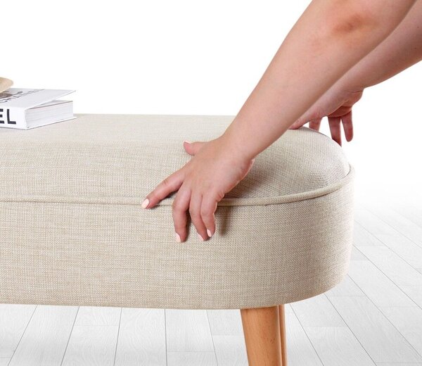 Atelier Del Sofa Puff Lednok krém - Krém