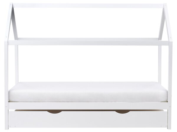 Kihúzható gyerekágy Fenyő CRILLON 90 x 200 cm Fehér