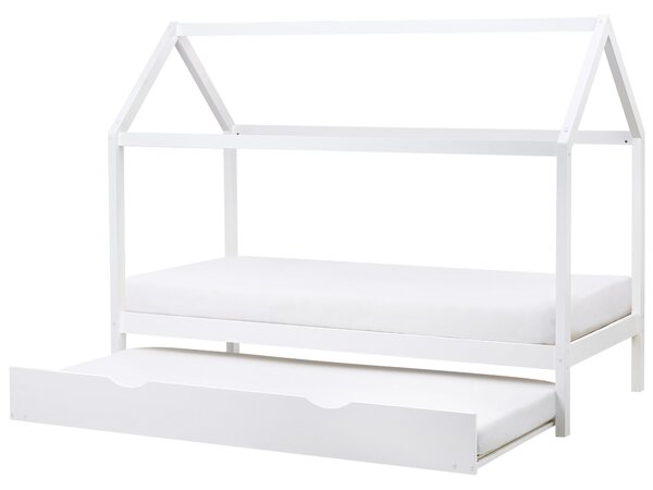 Kihúzható gyerekágy Fenyő CRILLON 90 x 200 cm Fehér
