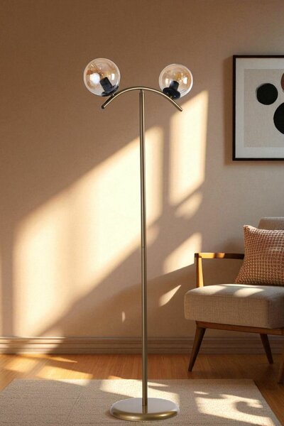 Opviq Floor Lamp Honey Gold 8943-6