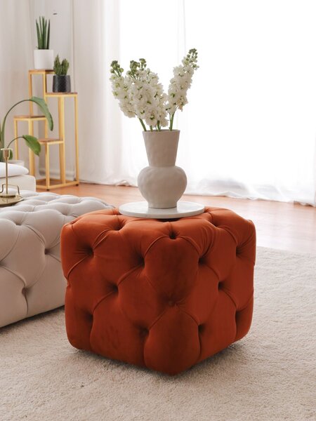 Atelier Del Sofa Puff Cinnamon Kup Chester - Fahéj