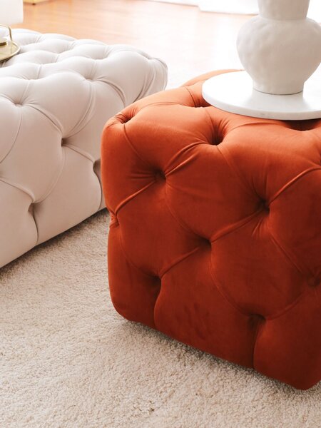 Atelier Del Sofa Puff Cinnamon Kup Chester - Fahéj