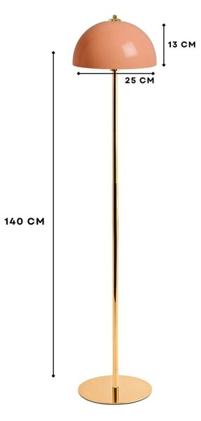 Opviq állólámpa SalmonGold 242398