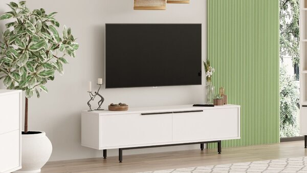 Hanah Home TV Stand White On1-W