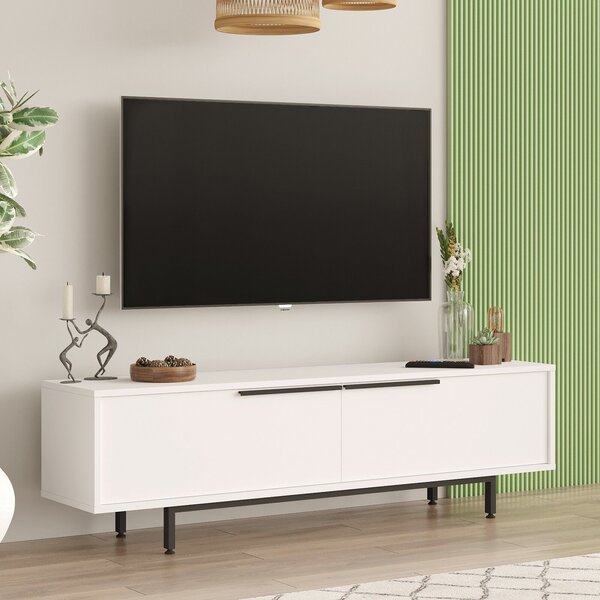 Hanah Home TV Stand White On1-W