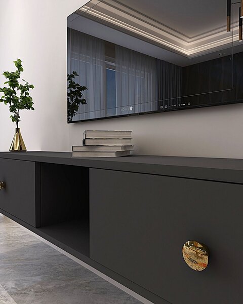 Hanah Home TV Stand Anthracite Zuzu 150 - Anthracite