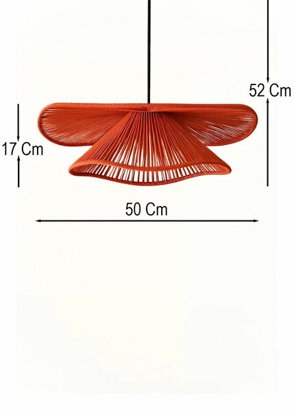 Opviq Csillár Piros Fekete BK147