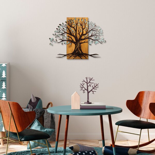 Wallity Dekoratív Fali Kiegészítő Diófa Barna Willow - 382-A