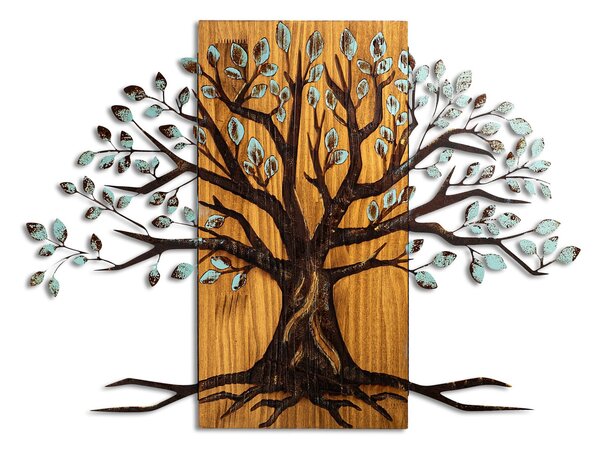 Wallity Dekoratív Fali Kiegészítő Diófa Barna Willow - 382-A