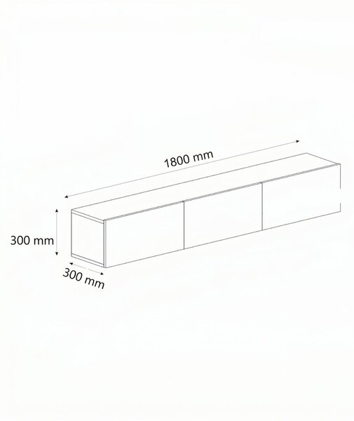 Hanah Home TV Stand Travertine Walnut Helen - Travertine, Walnut