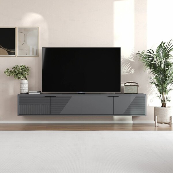 Hanah Home TV Stand Anthracite Parla - Anthracite