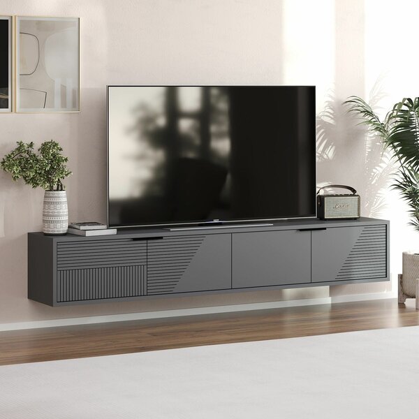 Hanah Home TV Stand Anthracite Parla - Anthracite