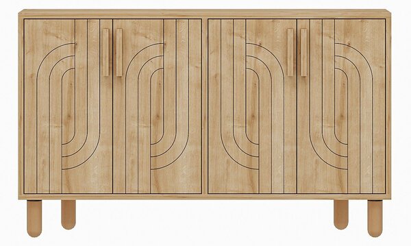 Hanah Home Console Saphire Oak Rodney - Saphire Oak
