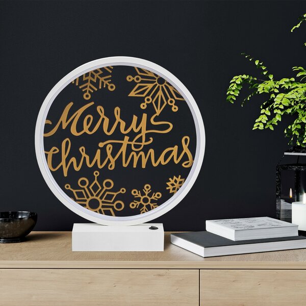 Opviq Asztali lámpa Fehér Arany XMAS13