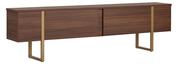Hanah Home TV Stand Milano Walnut Gold Onera - Milano Walnut, Gold