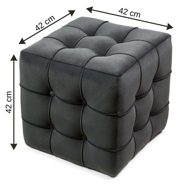 Atelier Del Sofa Lizbon puff, szürke