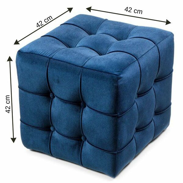 Atelier Del Sofa Lizbon sötétkék puff