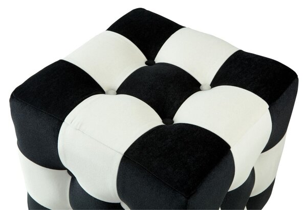 Atelier Del Sofa fekete-fehér patchwork puff