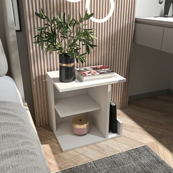 Hanah Home Nightstand White Karamira - White