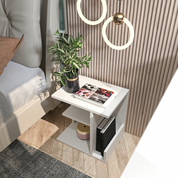Hanah Home Nightstand White Karamira - White