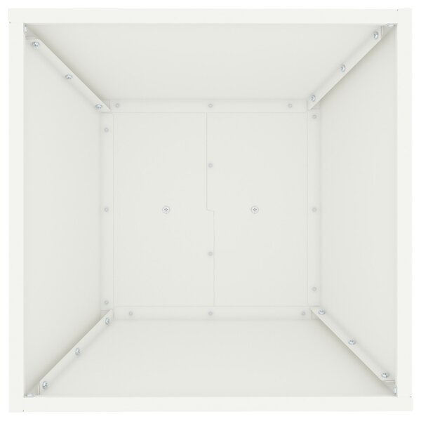 Növényállvány Fehér Fém 40 x 40 x 101 cm Dekoratív Betétek