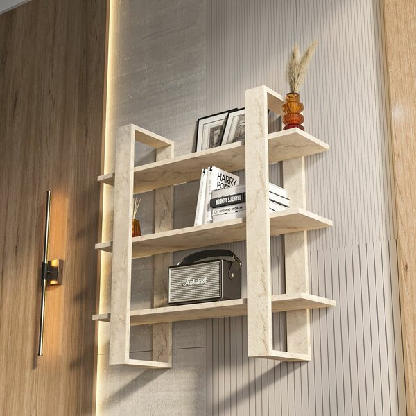 Hanah Home Wall Shelf Travertine Suno - Travertine