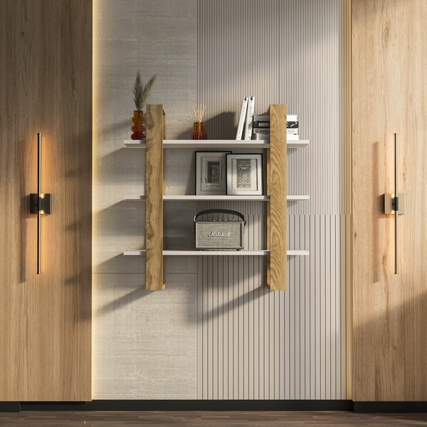Hanah Home Fali polc Suno – Oud tölgy, Fehér