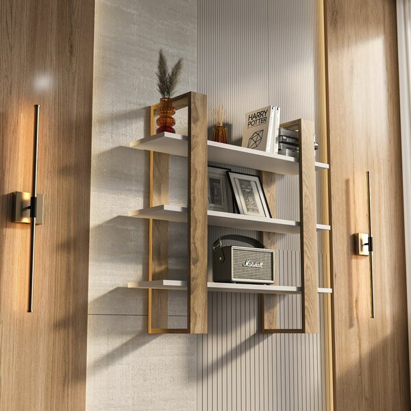 Hanah Home Fali polc Suno – Oud tölgy, Fehér
